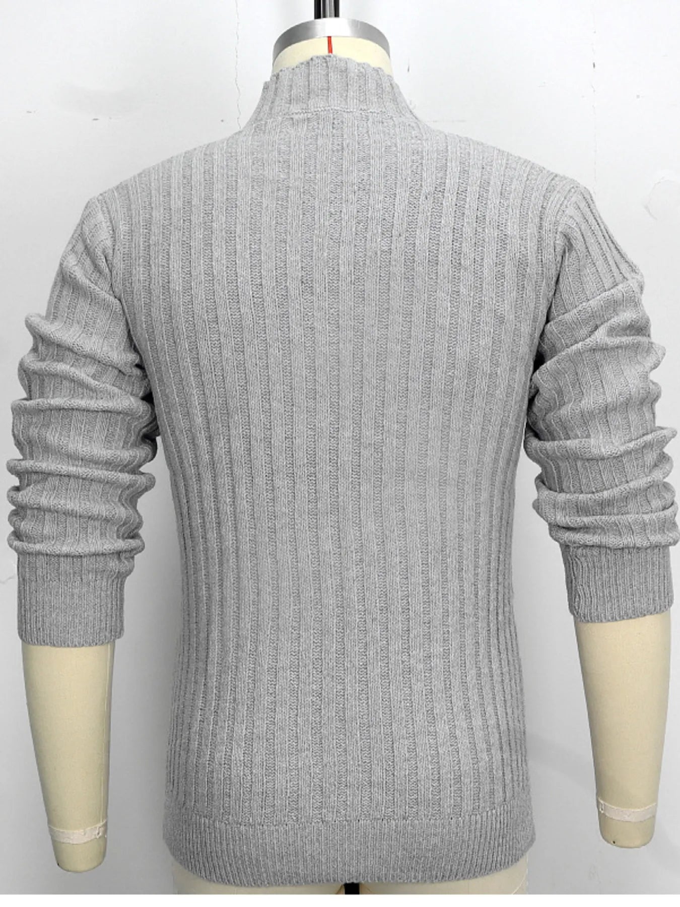 Men's Full Size Ribbed Button Up Cardigan Plus Size