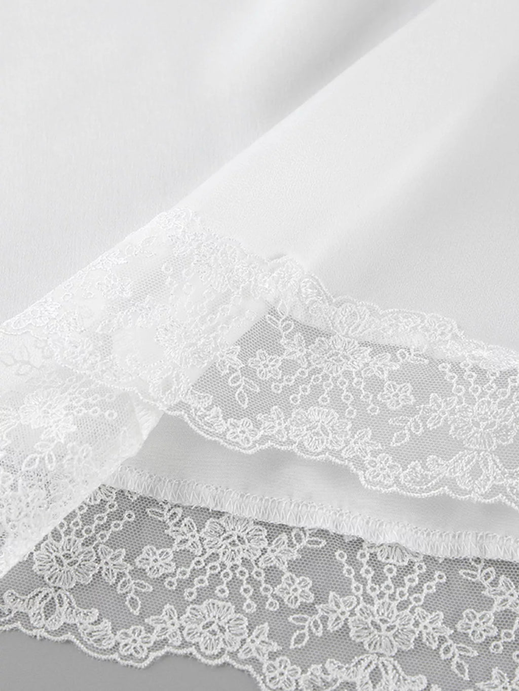 Lace Detail Short Sleeve Top and Skirt Set