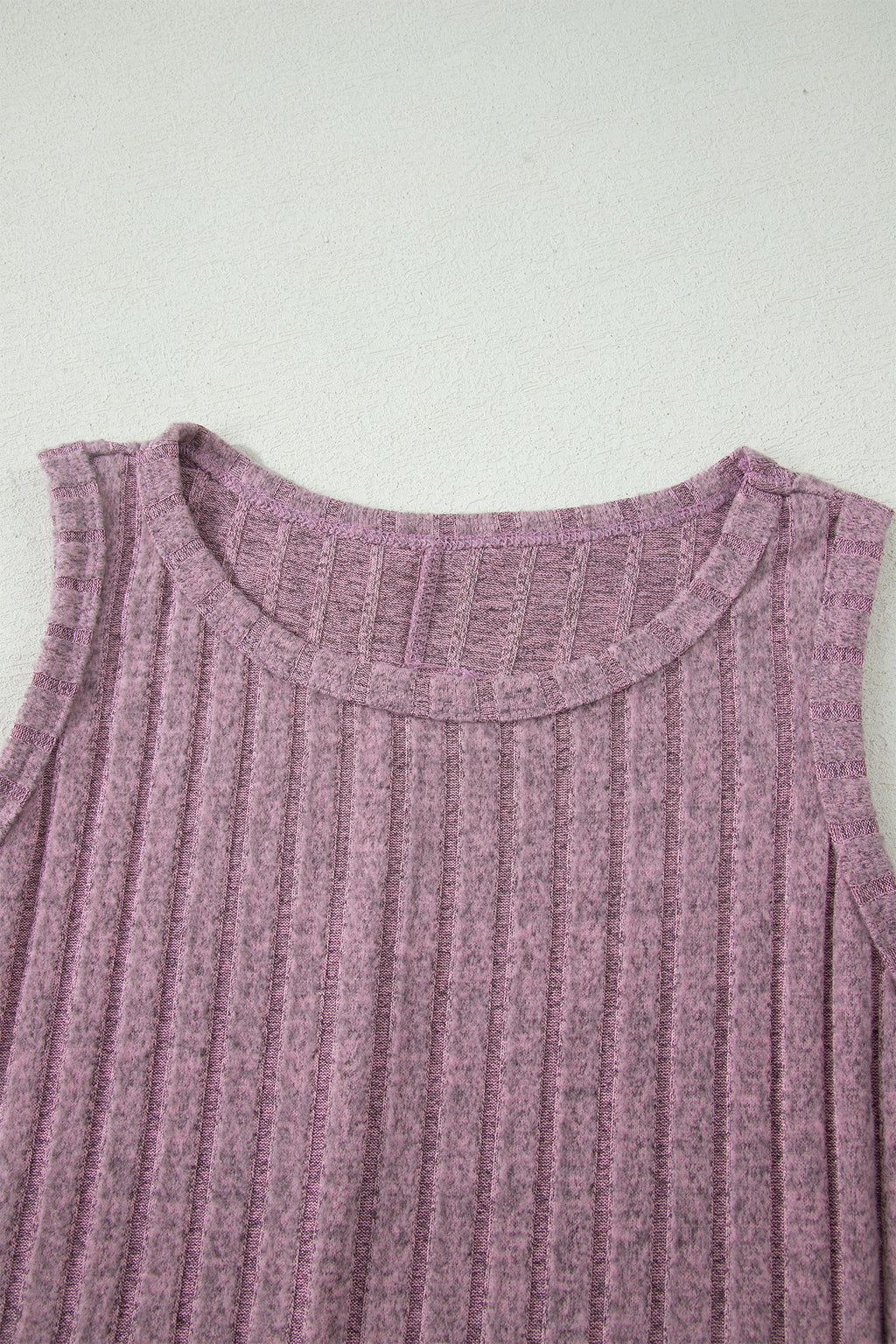 Bonbon Slim Ribbed Mineral Wash Tank Top