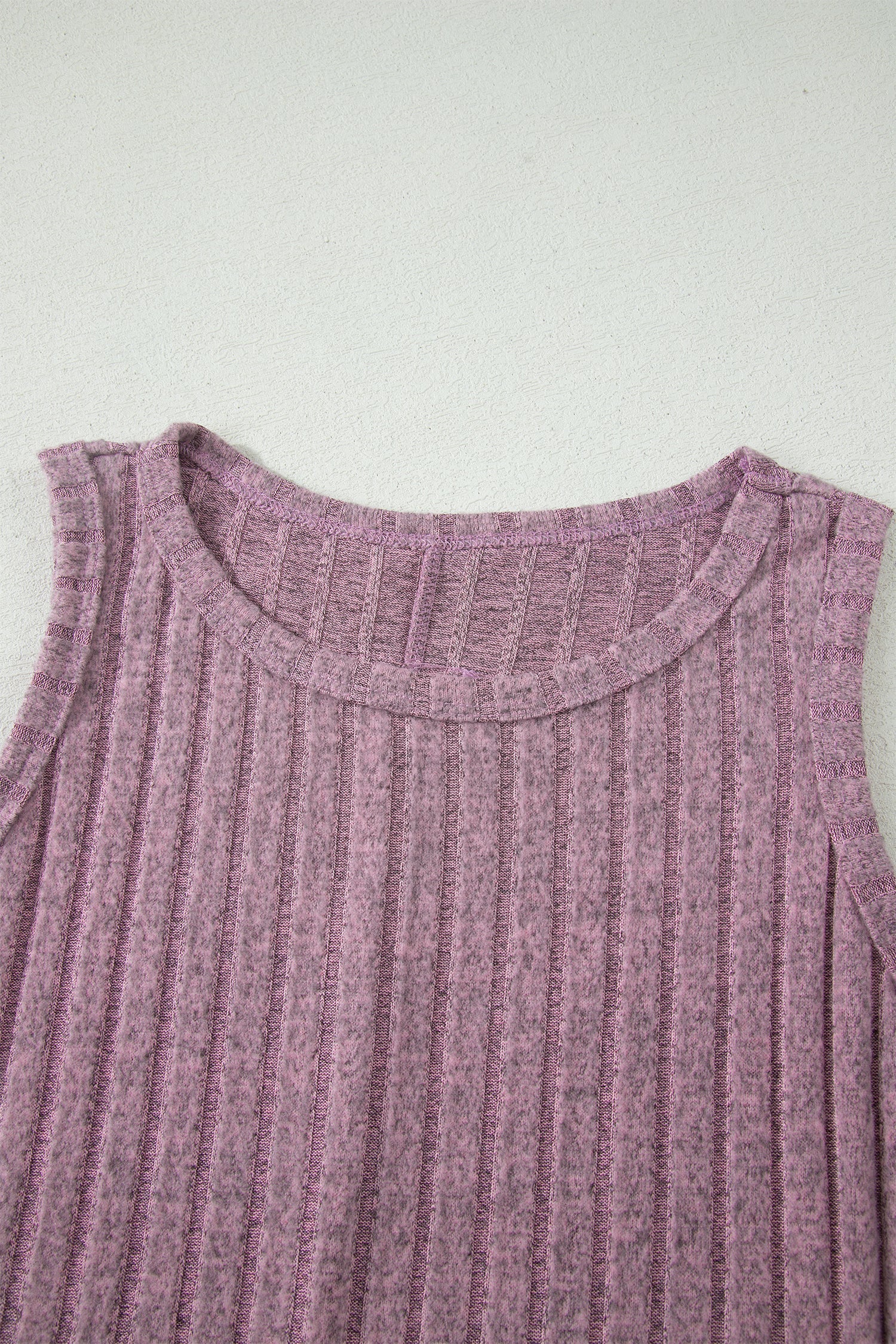 Bonbon Slim Ribbed Mineral Wash Tank Top
