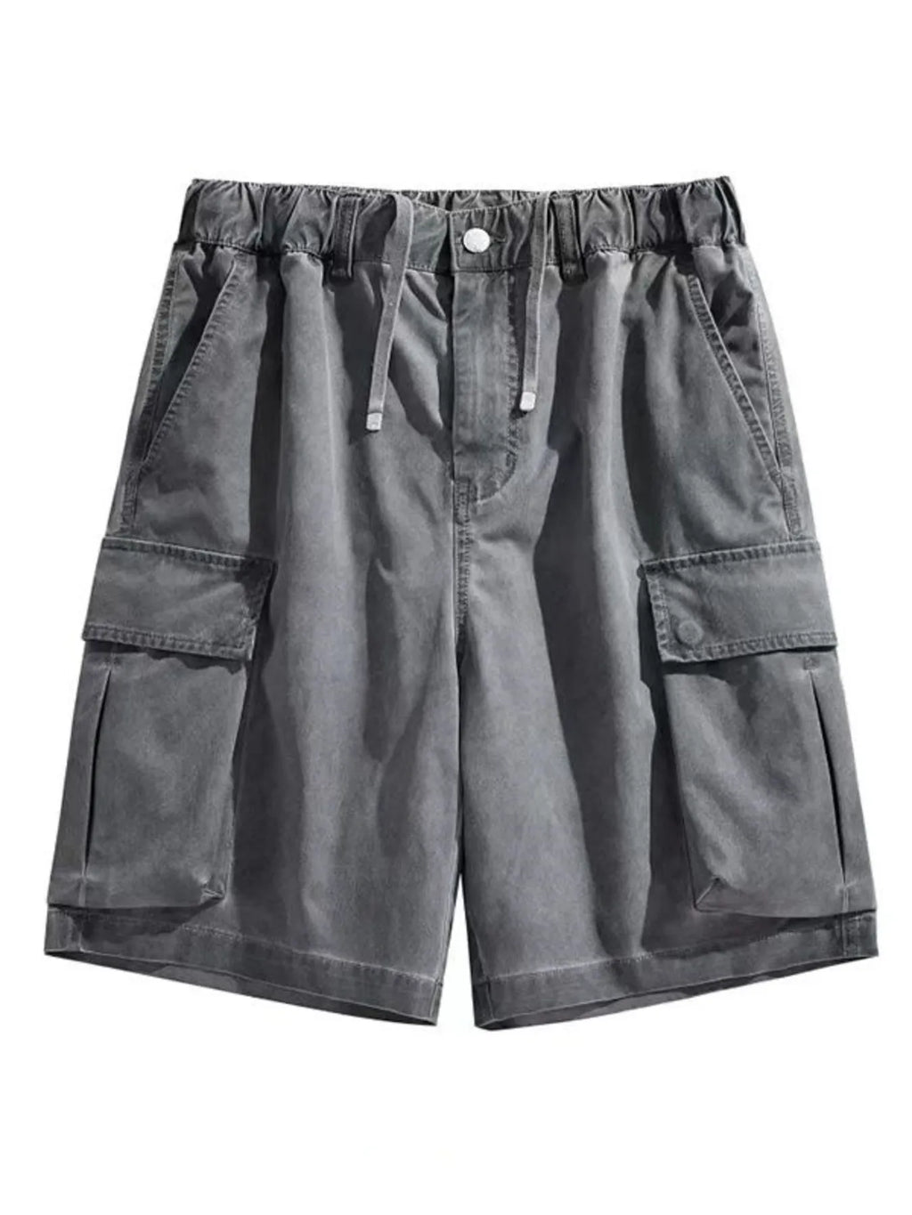 Men's Elastic Waistband Cargo Shorts