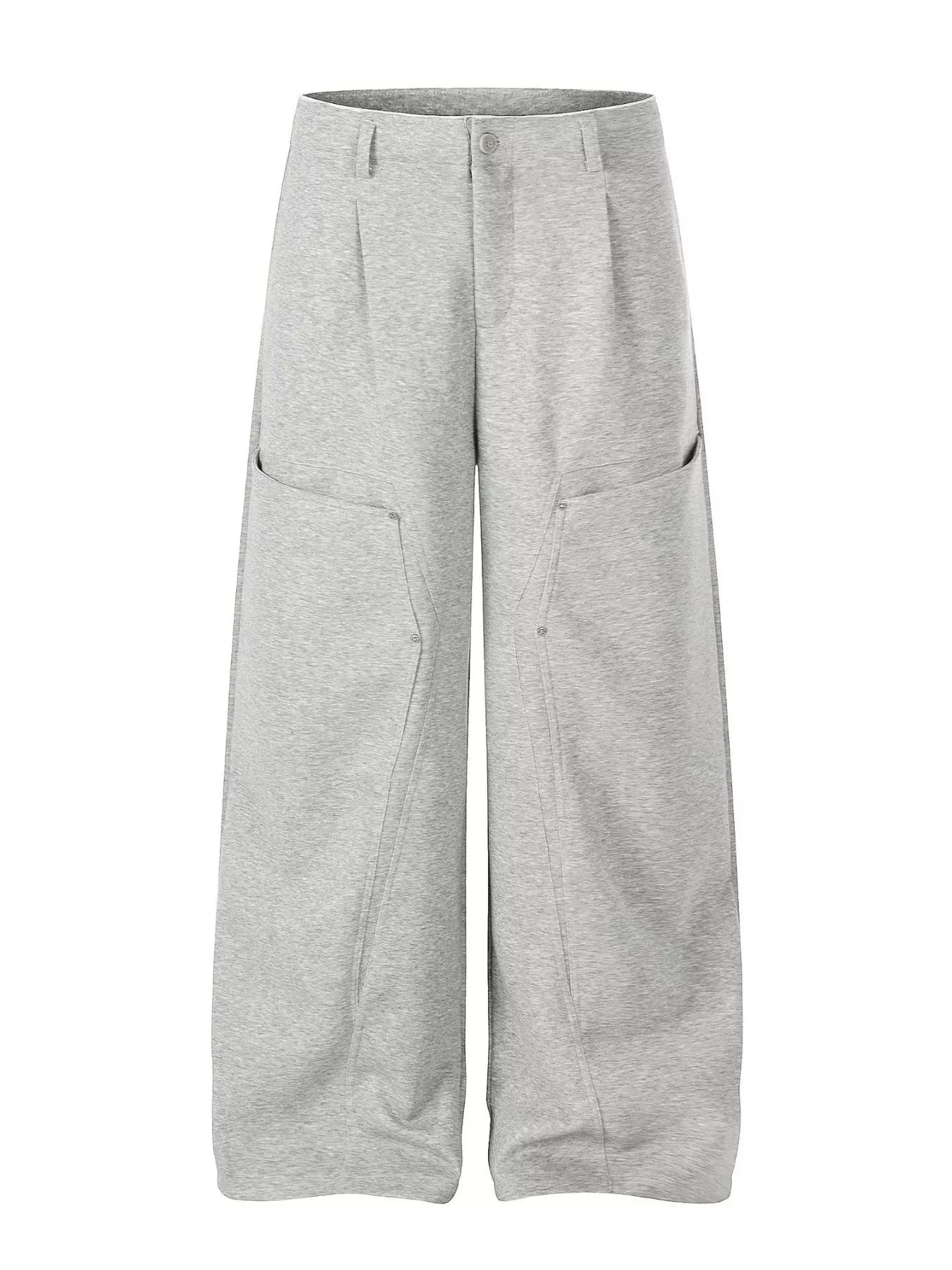 Men's Wide Leg Pants with Pockets