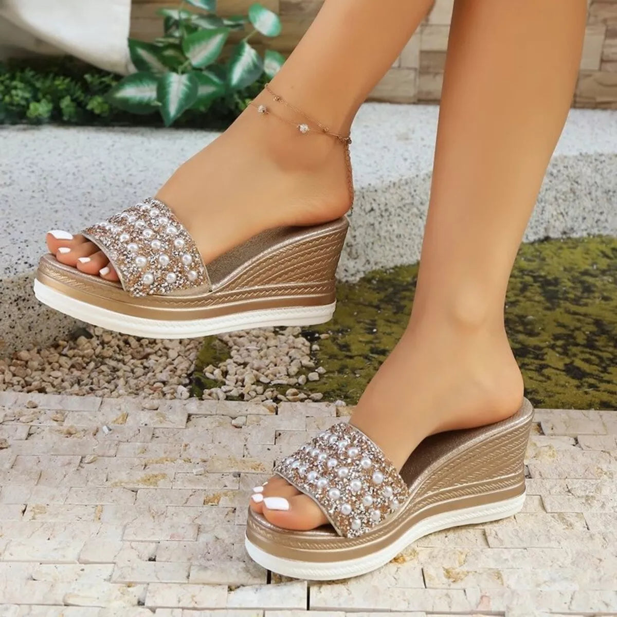 Open Toe Wedge Sandals