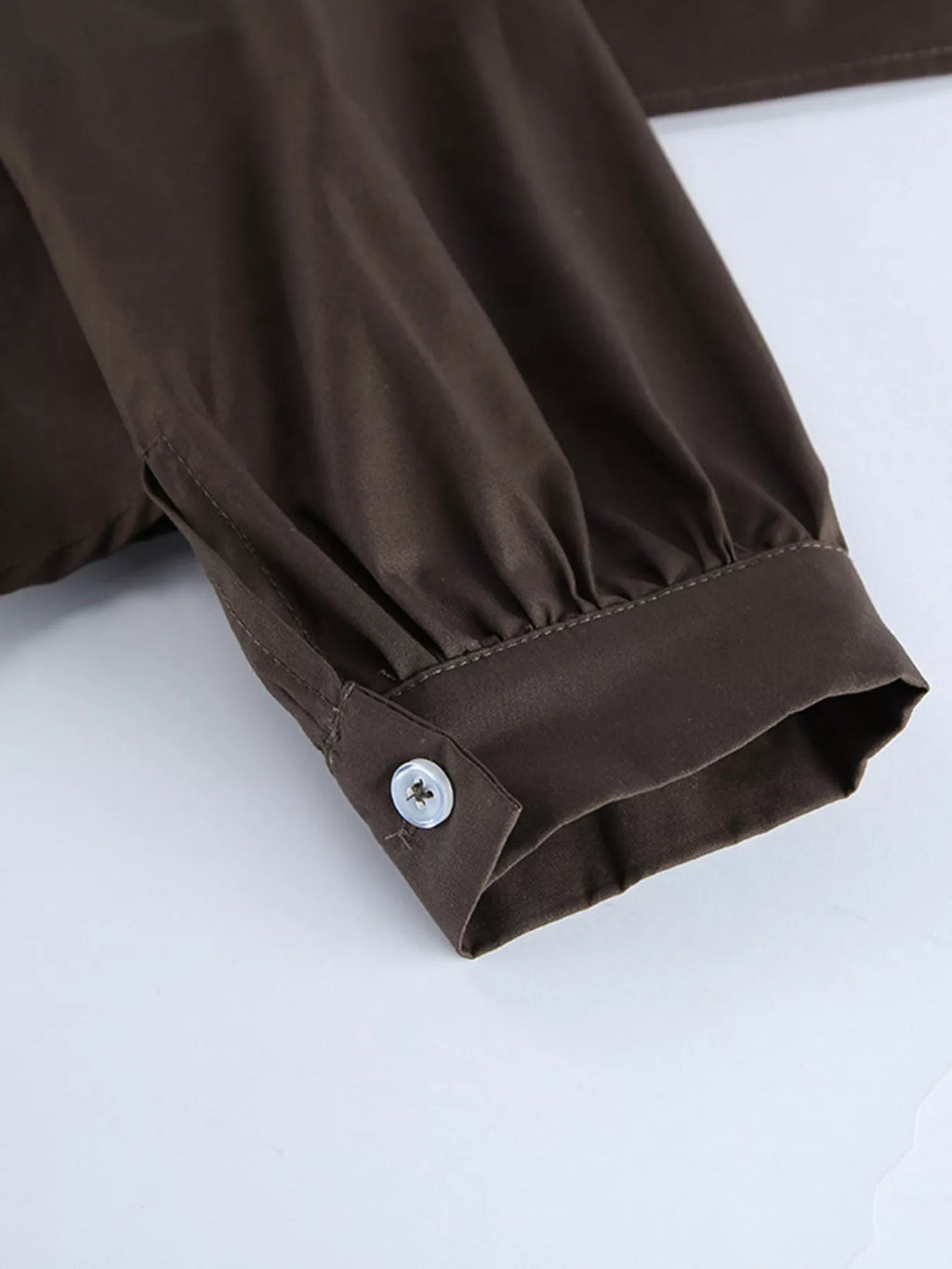 Slim-Fit Ruched Waist Shirt