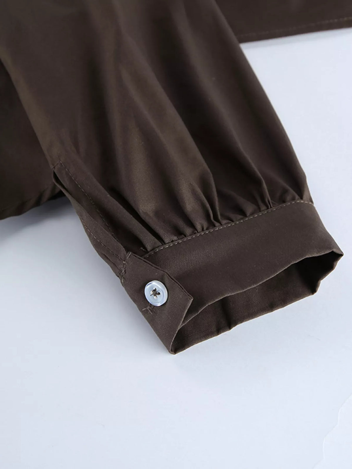 Slim-Fit Ruched Waist Shirt