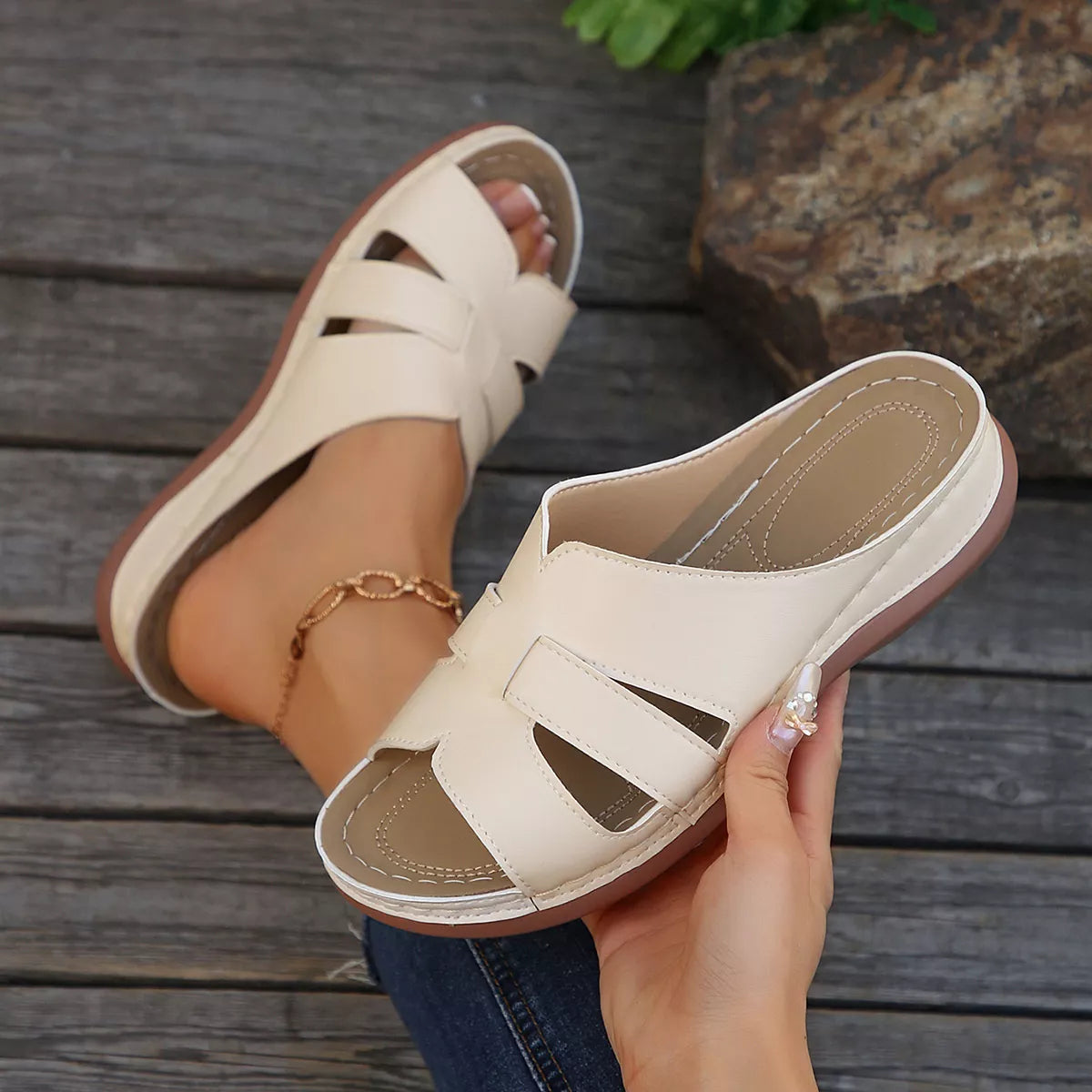 Open Toe Wedge Sandals