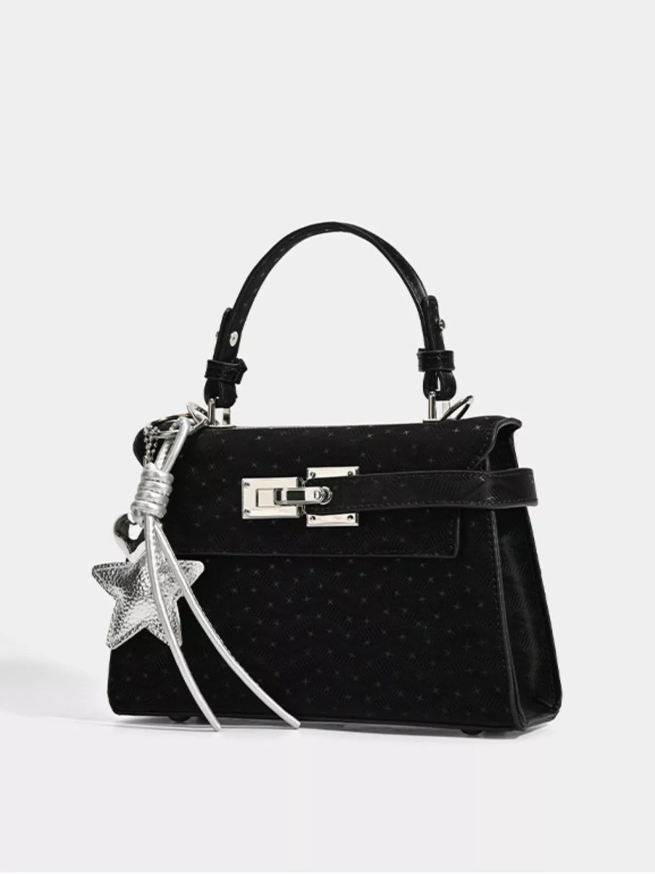 Buckle Leather Handbag