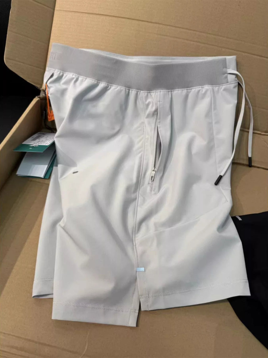 Men's Plus Size Lightweight Athletic Shorts with Drawstring Waist