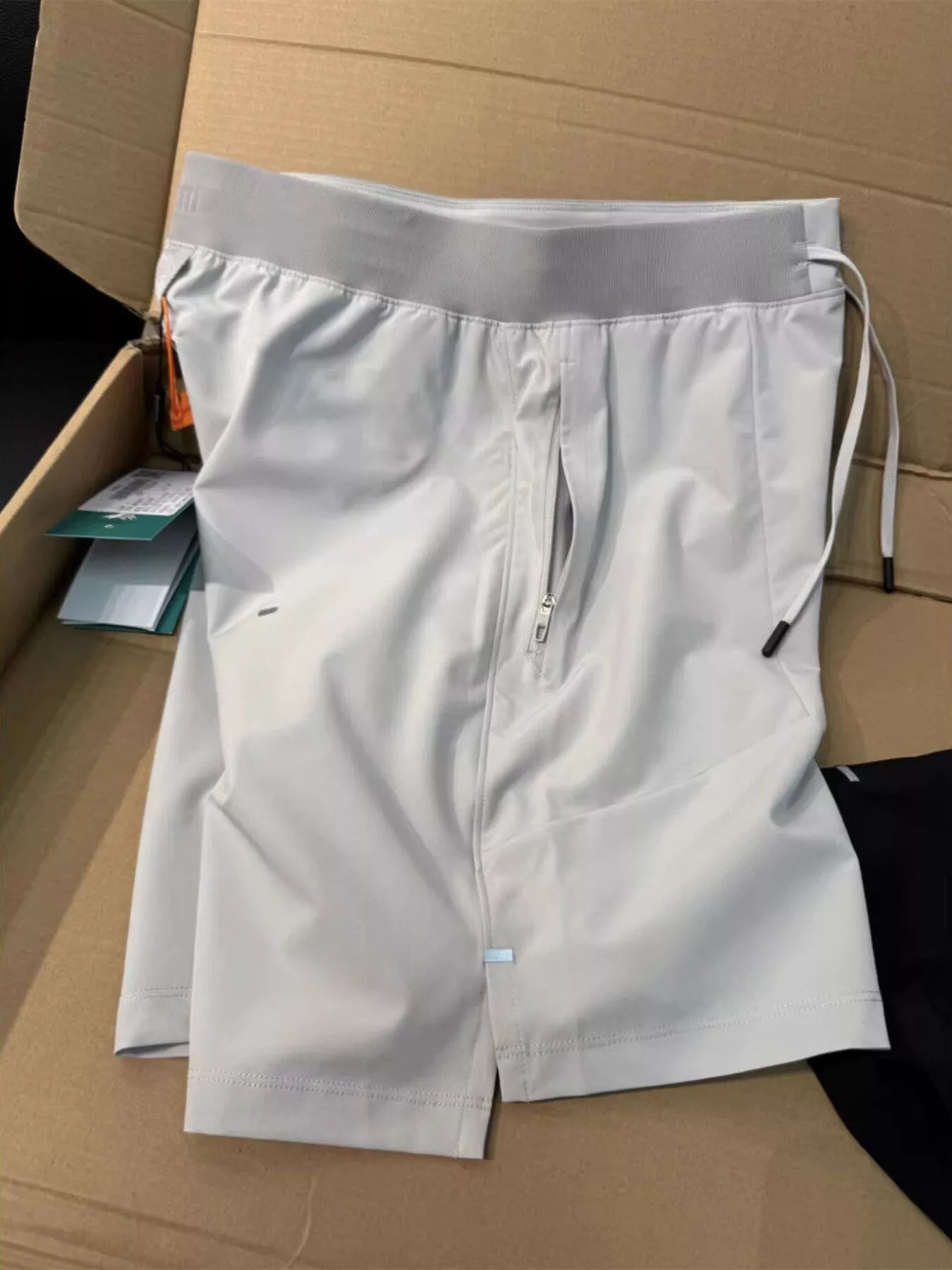 Men's Plus Size Lightweight Athletic Shorts with Drawstring Waist