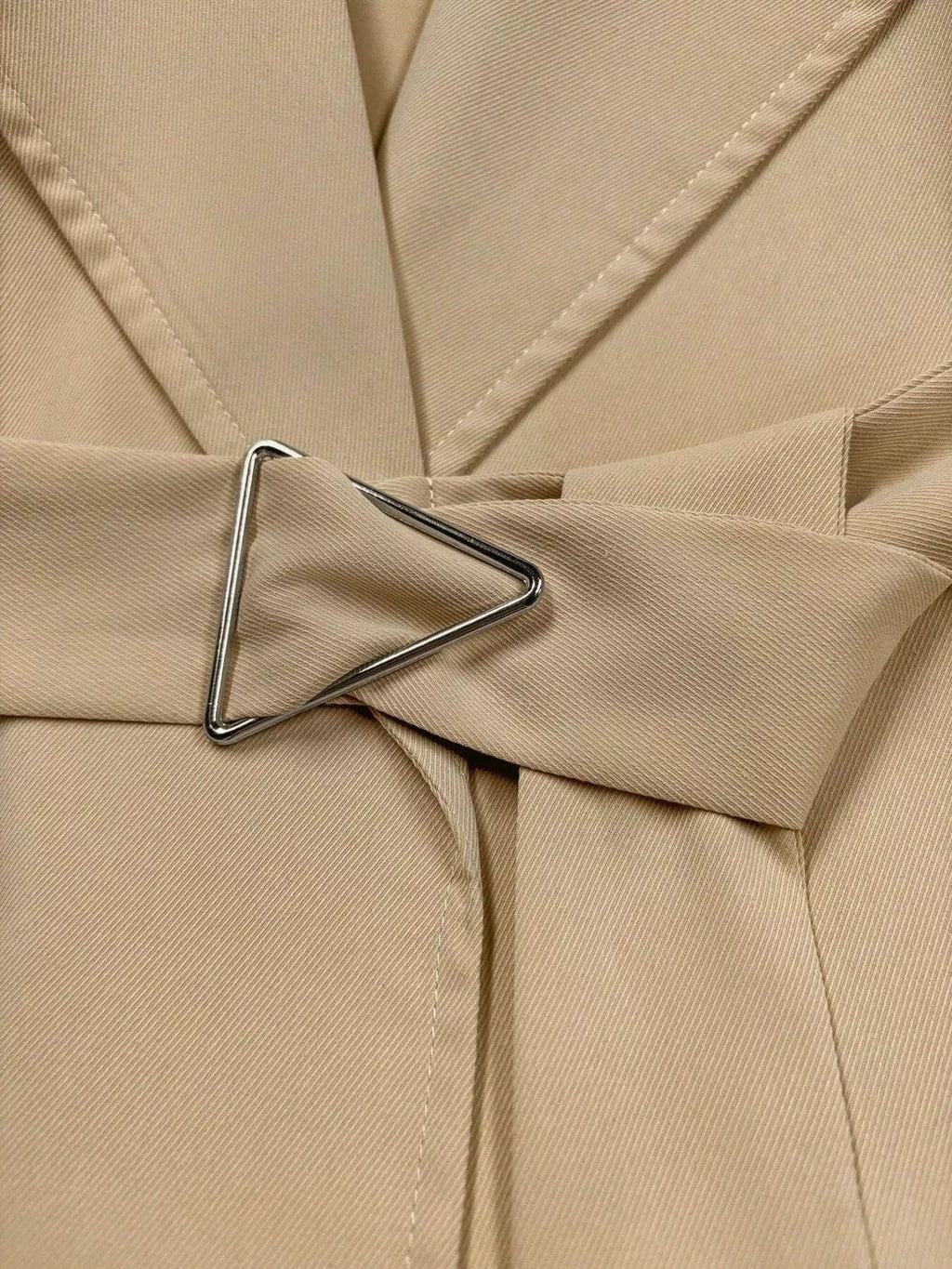 Lapel Collar Longline Trench Coat