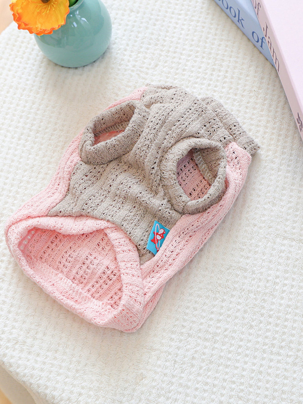 Flower Knitted Pet Hoodie