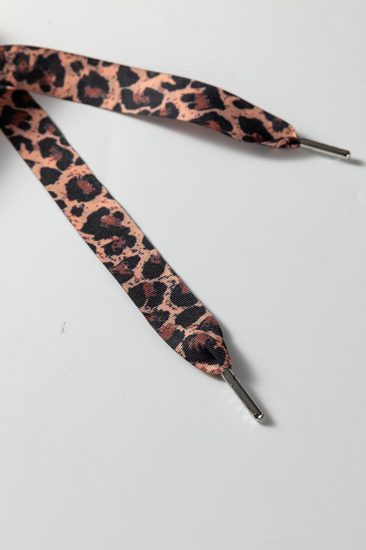 Ribbed Knit Leopard & Lace Drawstring Hoodie