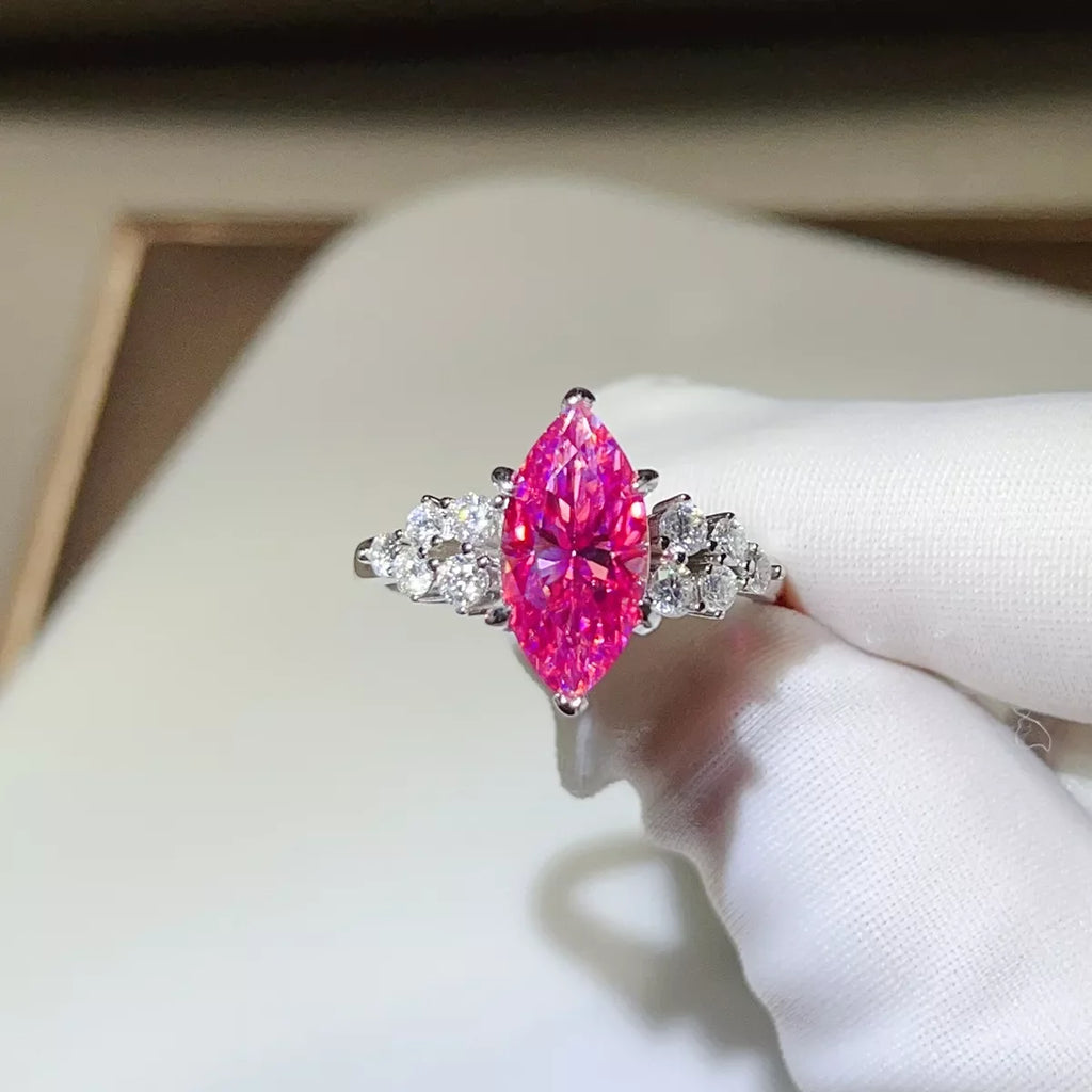 5 Carat 925 Sterling Silver Moissanite Ring