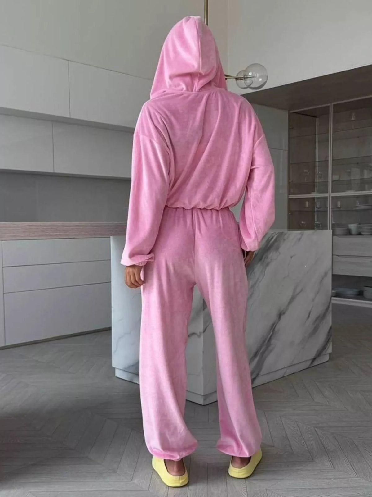 Zip-Up Hoodie and Joggers Set