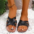Braided Strap Flat Sandals