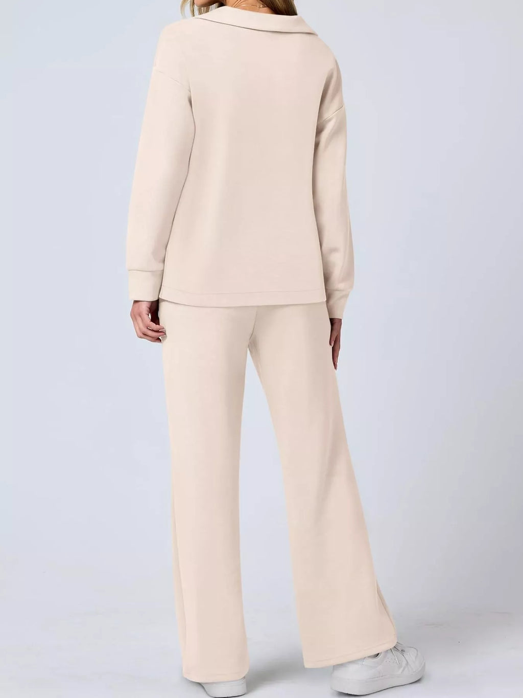 Dropped Shoulder Top and Pants Set