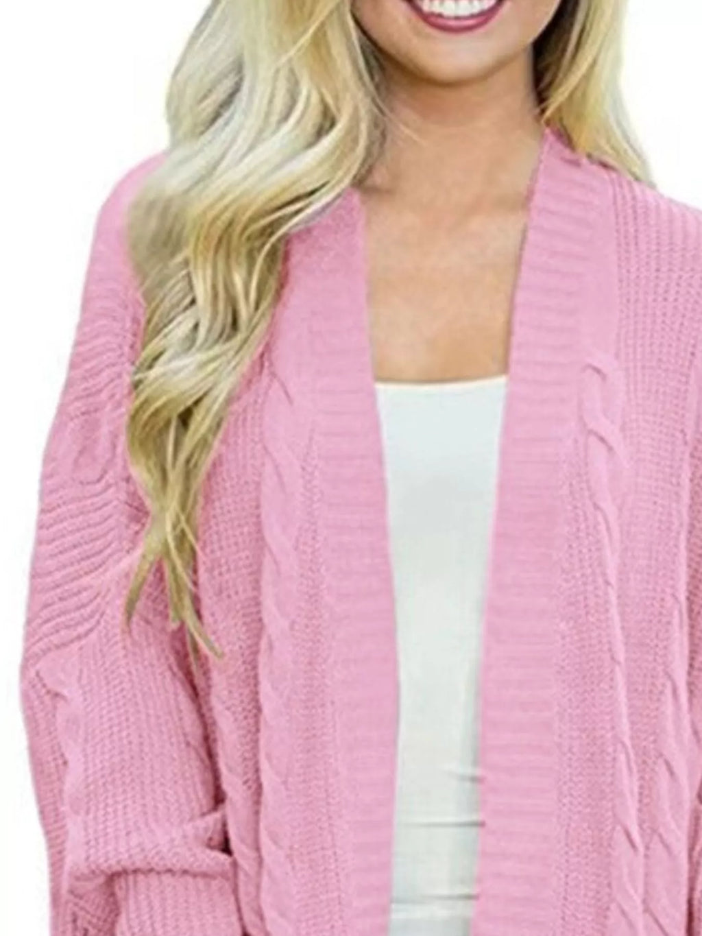 Chunky Knit Open Front Cardigan