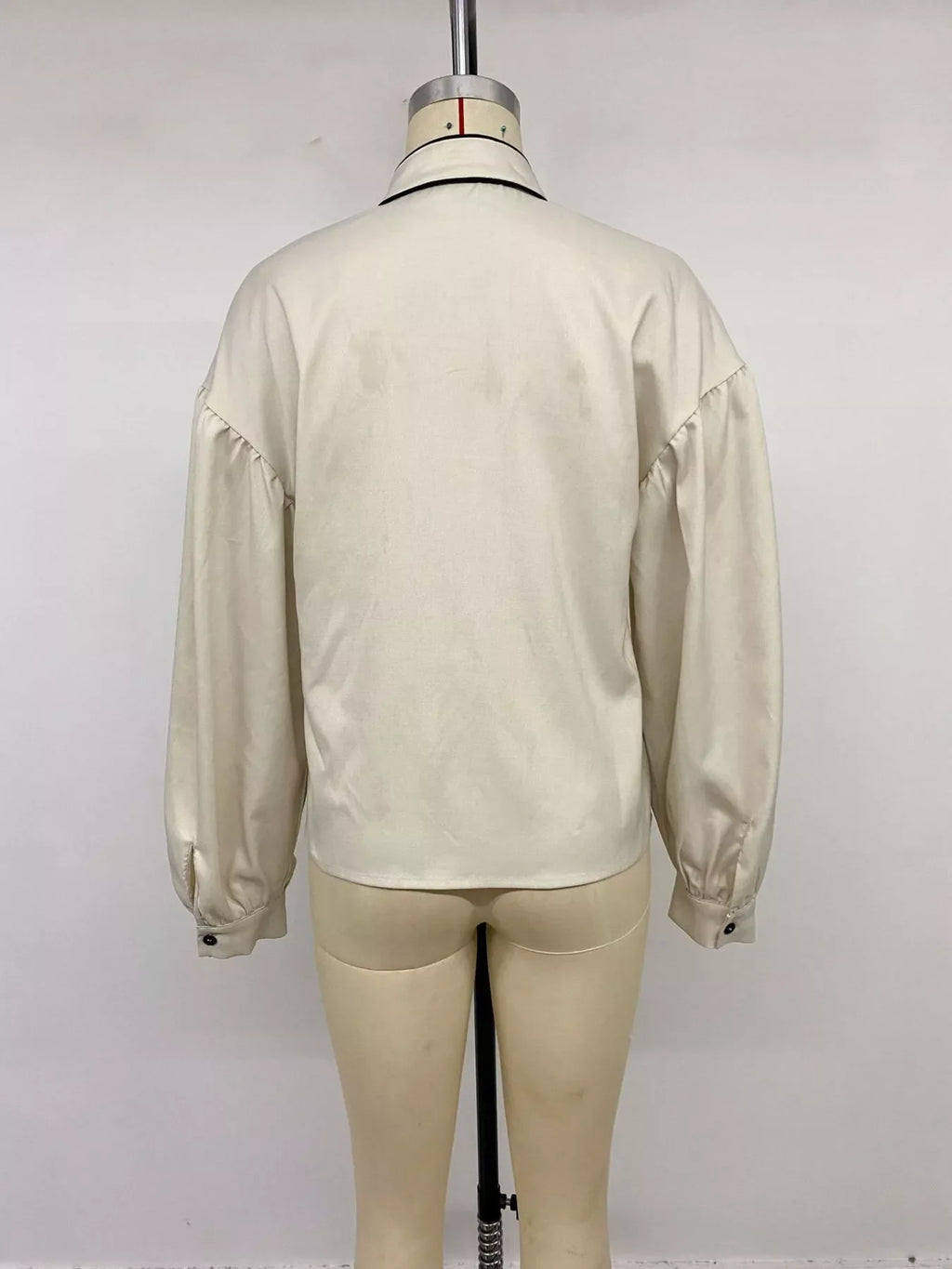 Contrast Trim Long Sleeve Shirt