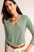 V-Neck Long Sleeve T-Shirt