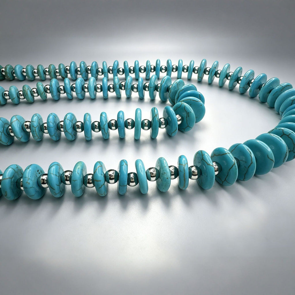 Fashionable Vintage Turquoise Layered Necklace