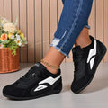 Round Toe Lace Up Sneakers