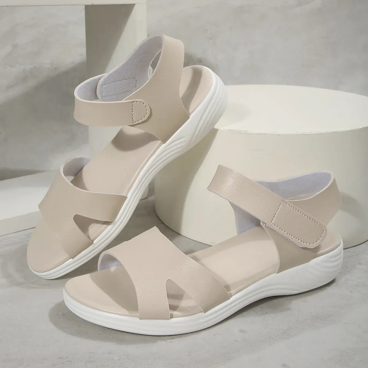 Open Toe Sandals with Ankle Strap