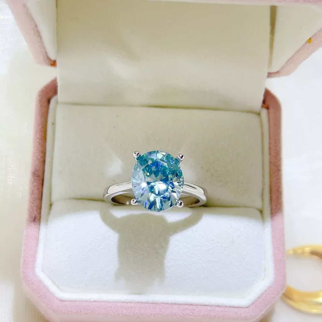 5 Carat 925 Sterling Silver Moissanite Ring