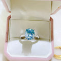 5 Carat 925 Sterling Silver Moissanite Ring