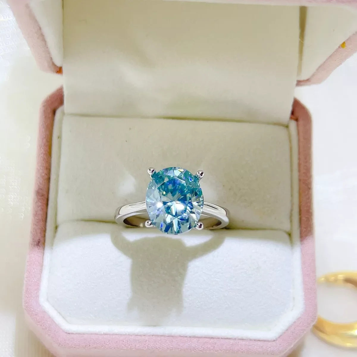 5 Carat 925 Sterling Silver Moissanite Ring