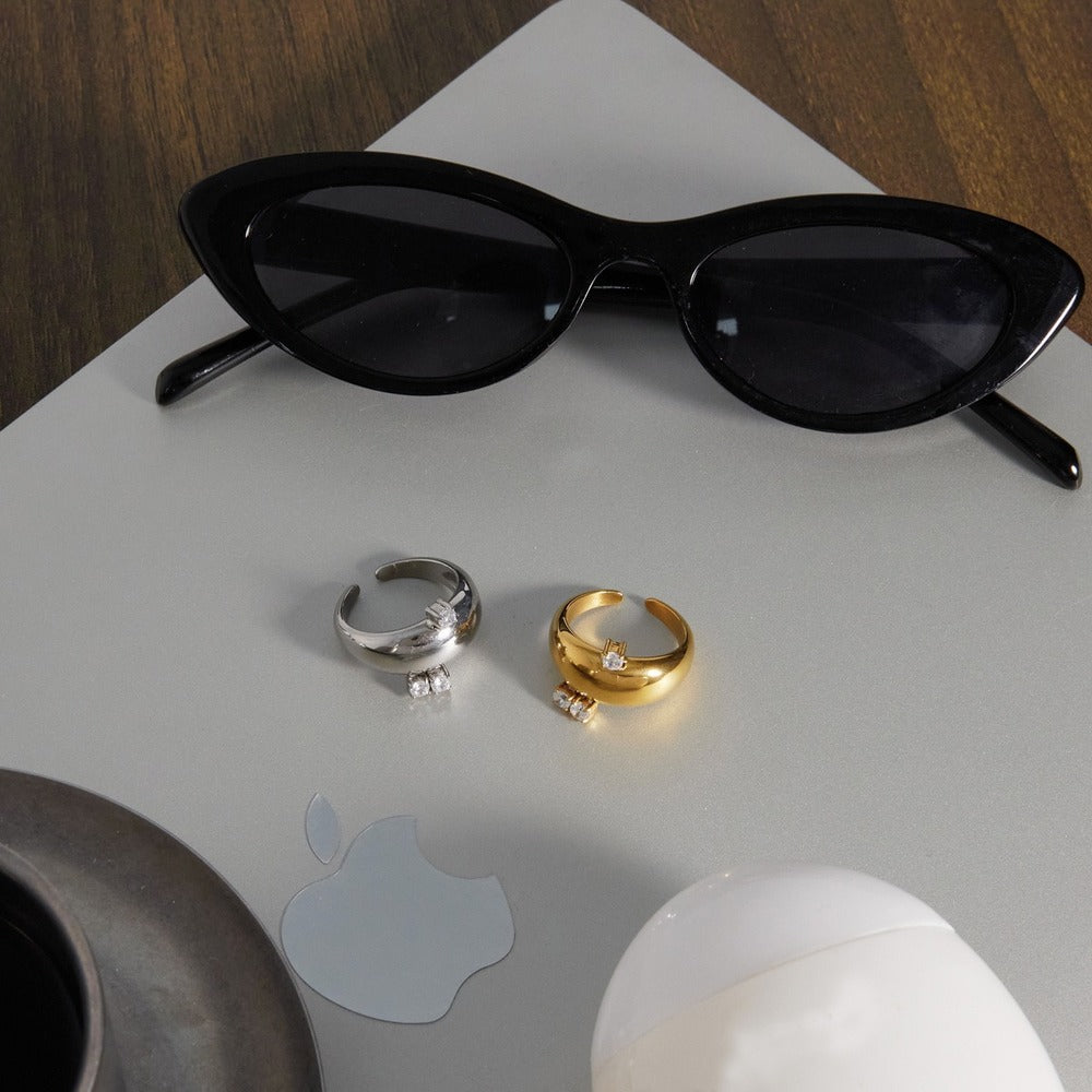Open Zircon Ring Collection