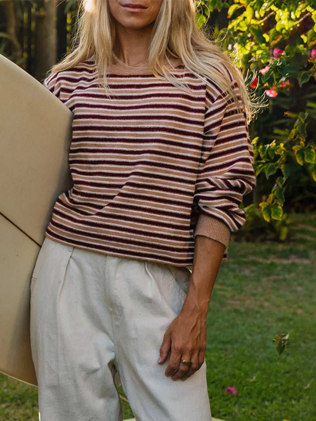 Striped Crew Neck Sweater