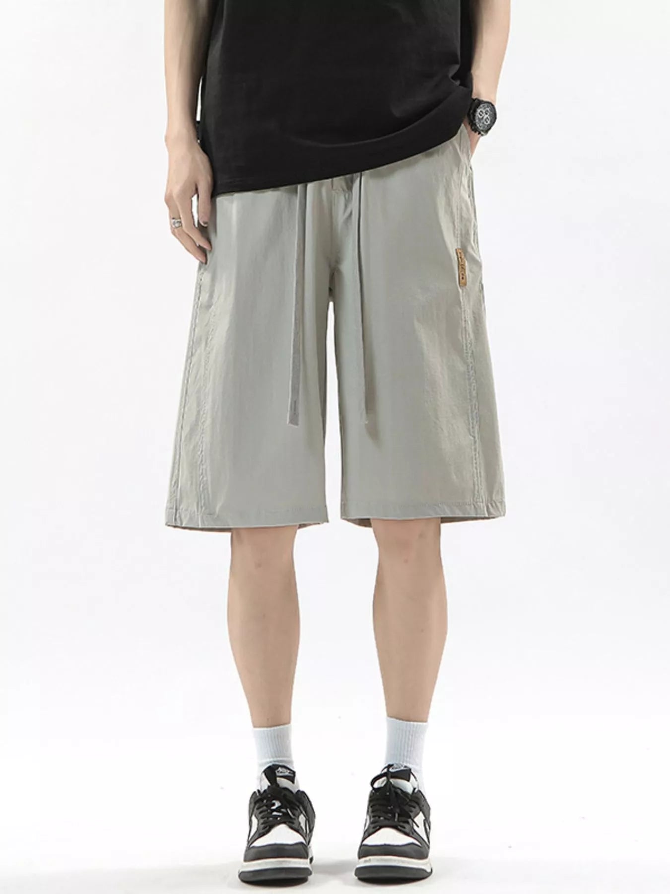 Men's Full Size Drawstring Casual Loose-Fit Pants Plus Size