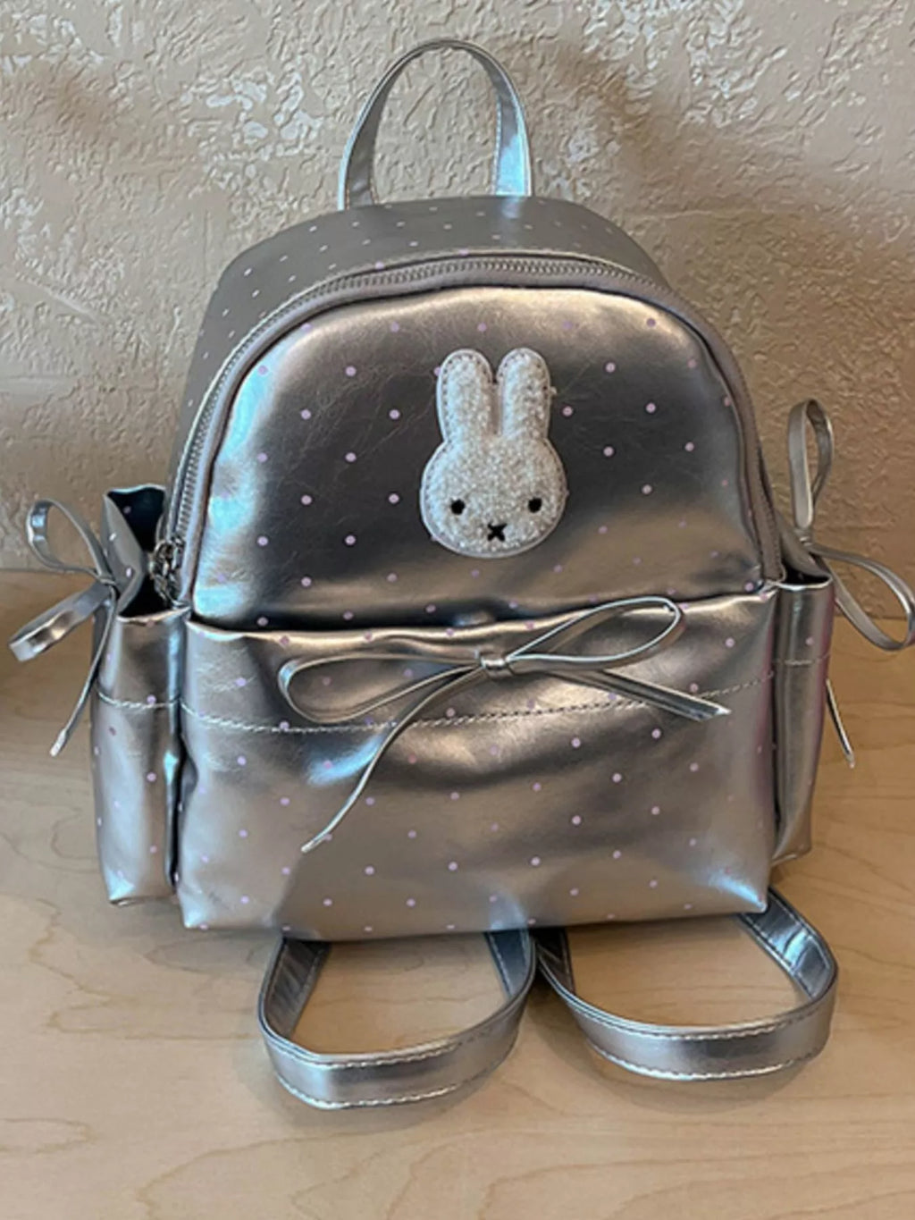 Bunny Polka Dot Backpack Bag