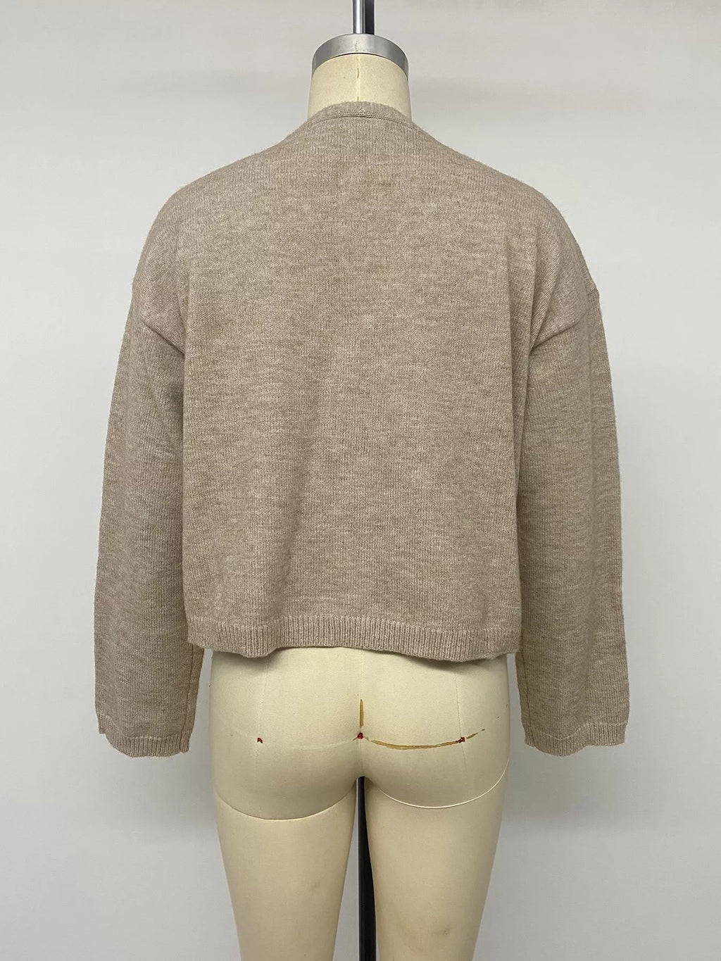 Open-Front Knit Cardigan