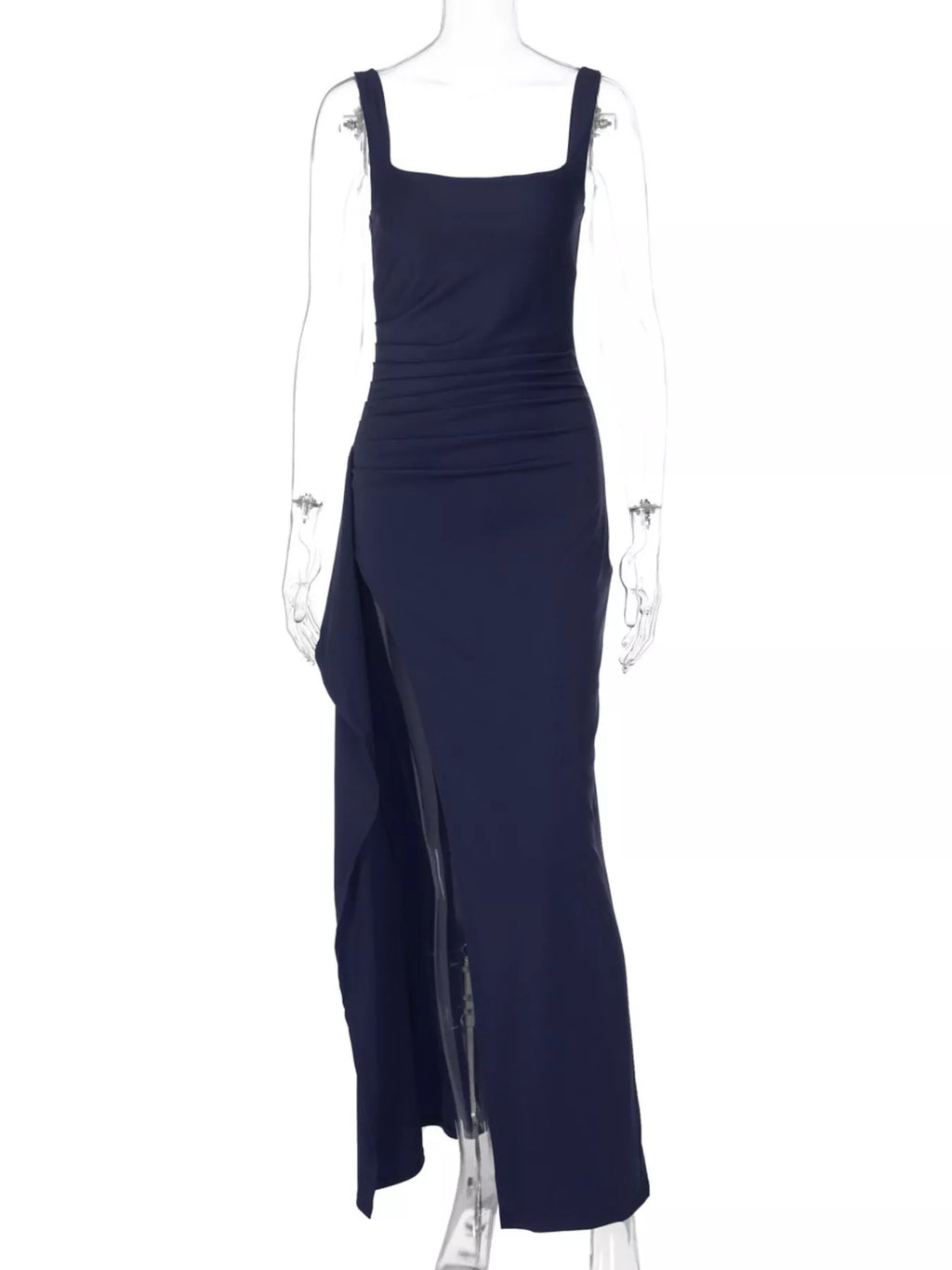 Slit Square Neck Maxi Dress