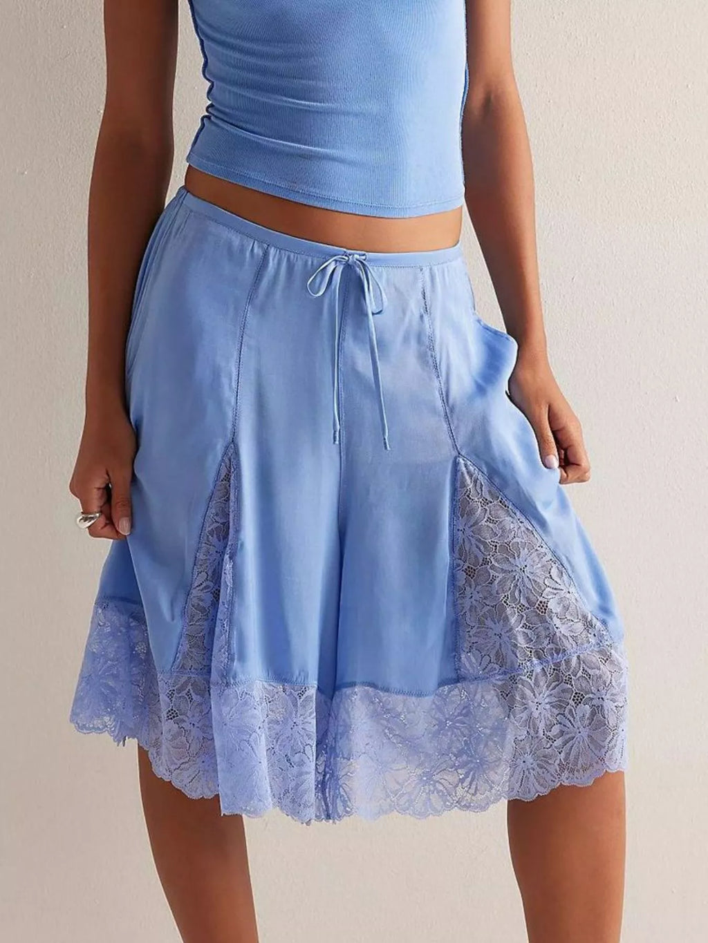 Lace Trimmed Shorts