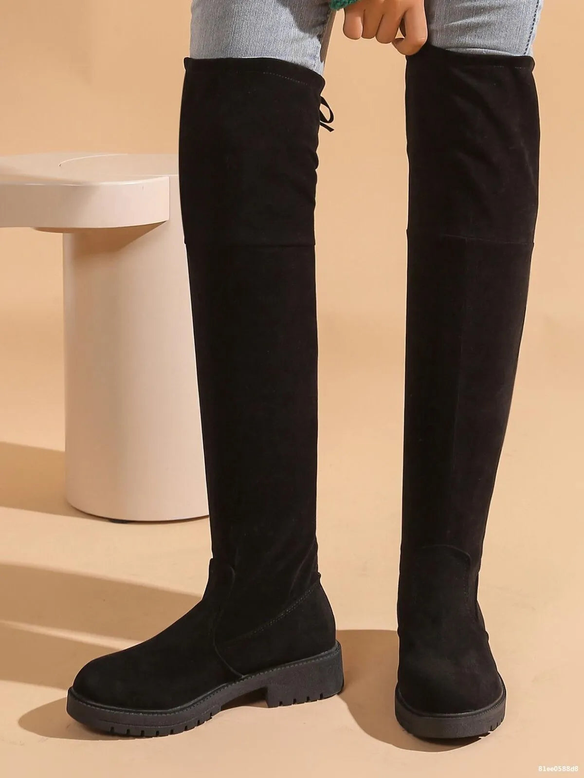 Over-the-Knee Block Heel Boots
