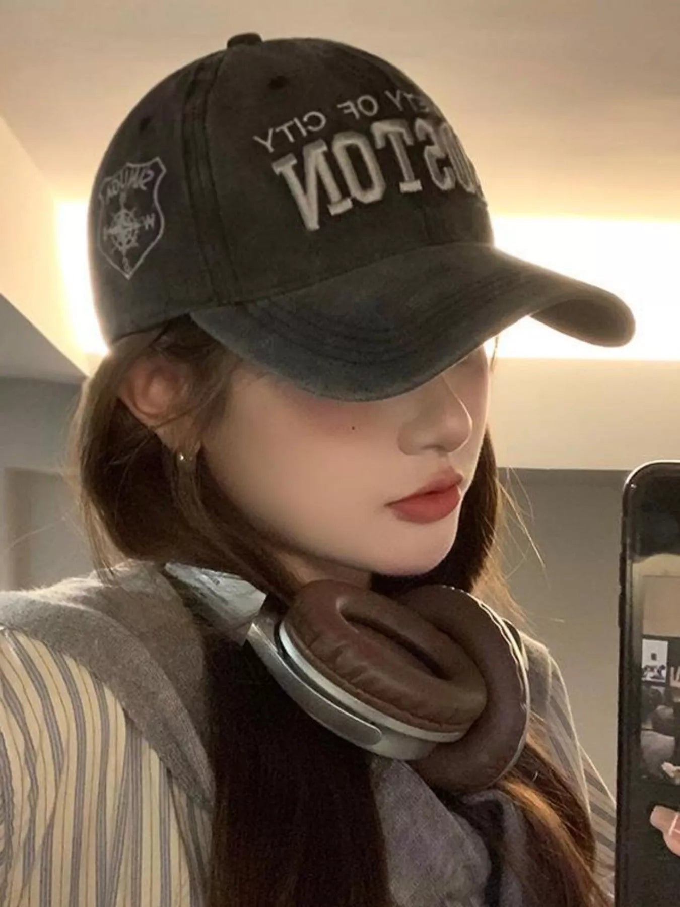 Vintage Washed Embroidered Baseball Cap