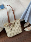 Woven Straw Handbag