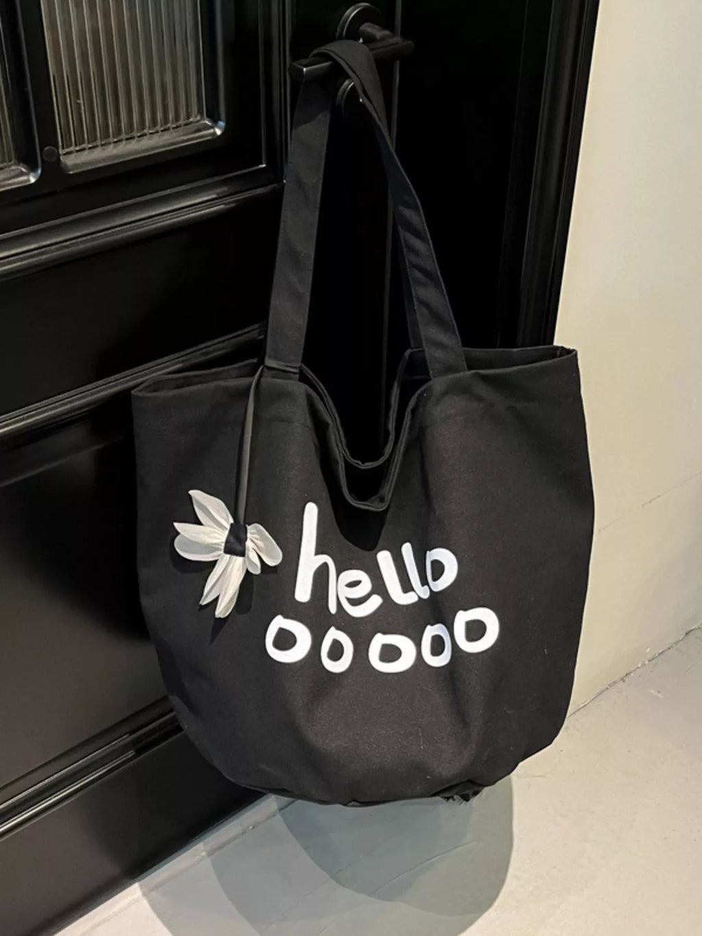 Letter Canvas Tote Bag