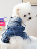 Denim Pet Overalls