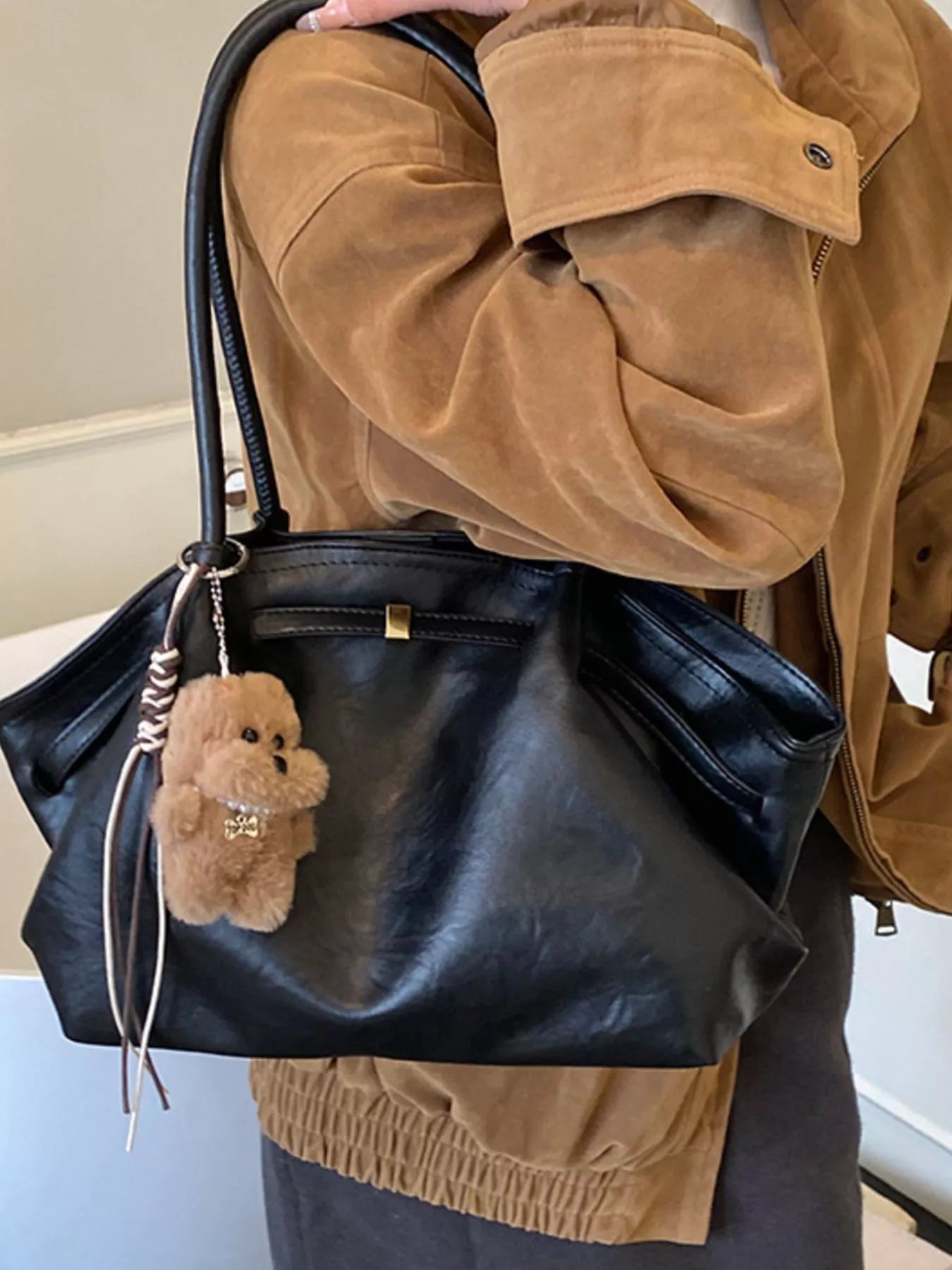 PU Leather Shoulder Bag