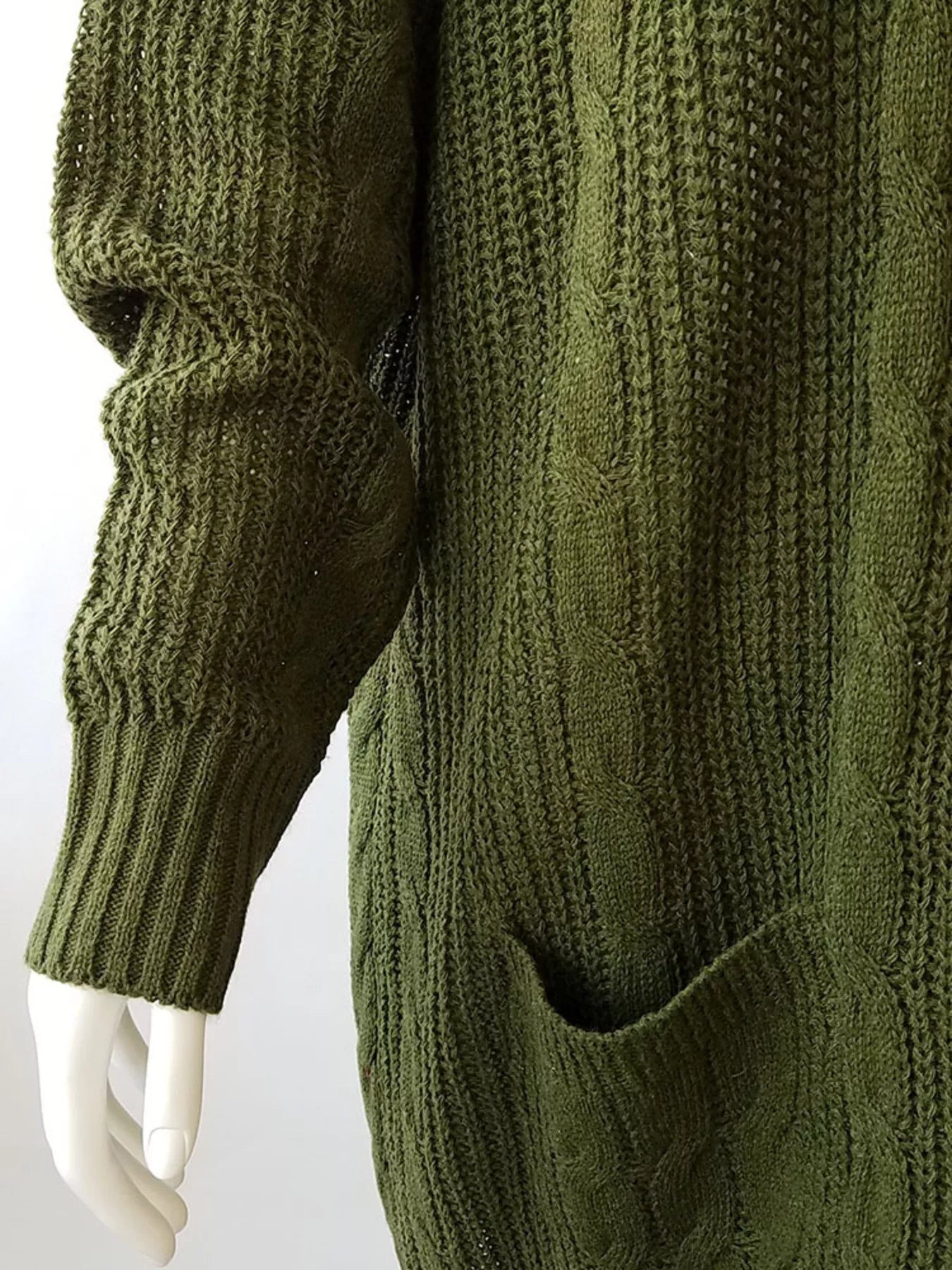 Chunky Knit Open Front Cardigan