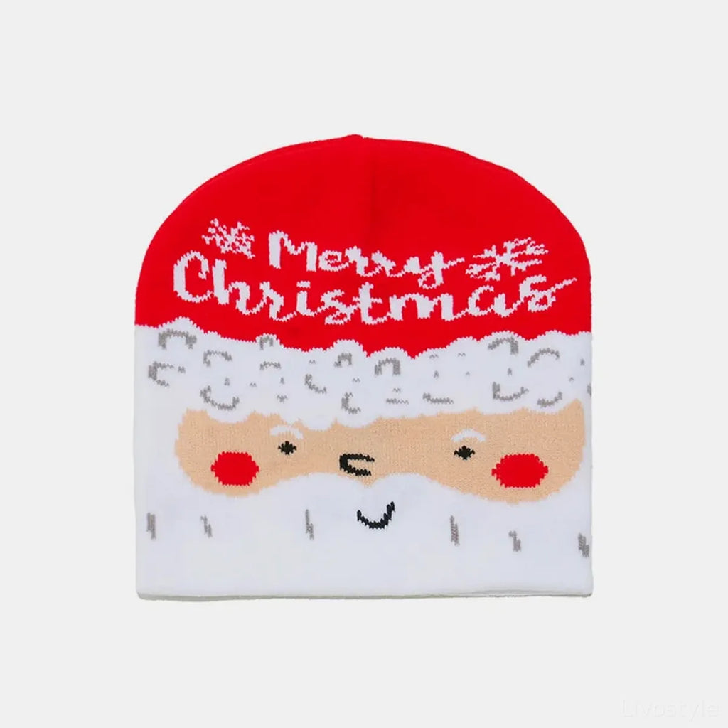 Christmas Pattern Knit Beanie