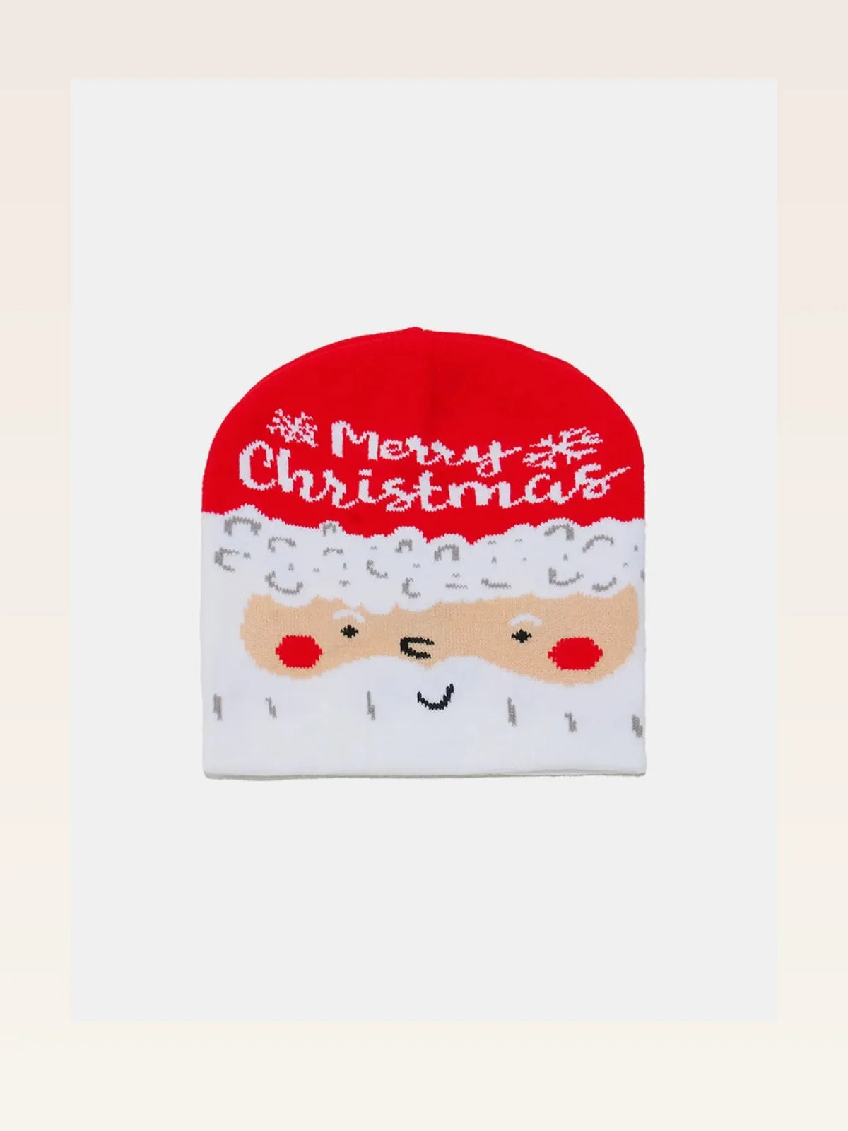 Christmas Pattern Knit Beanie