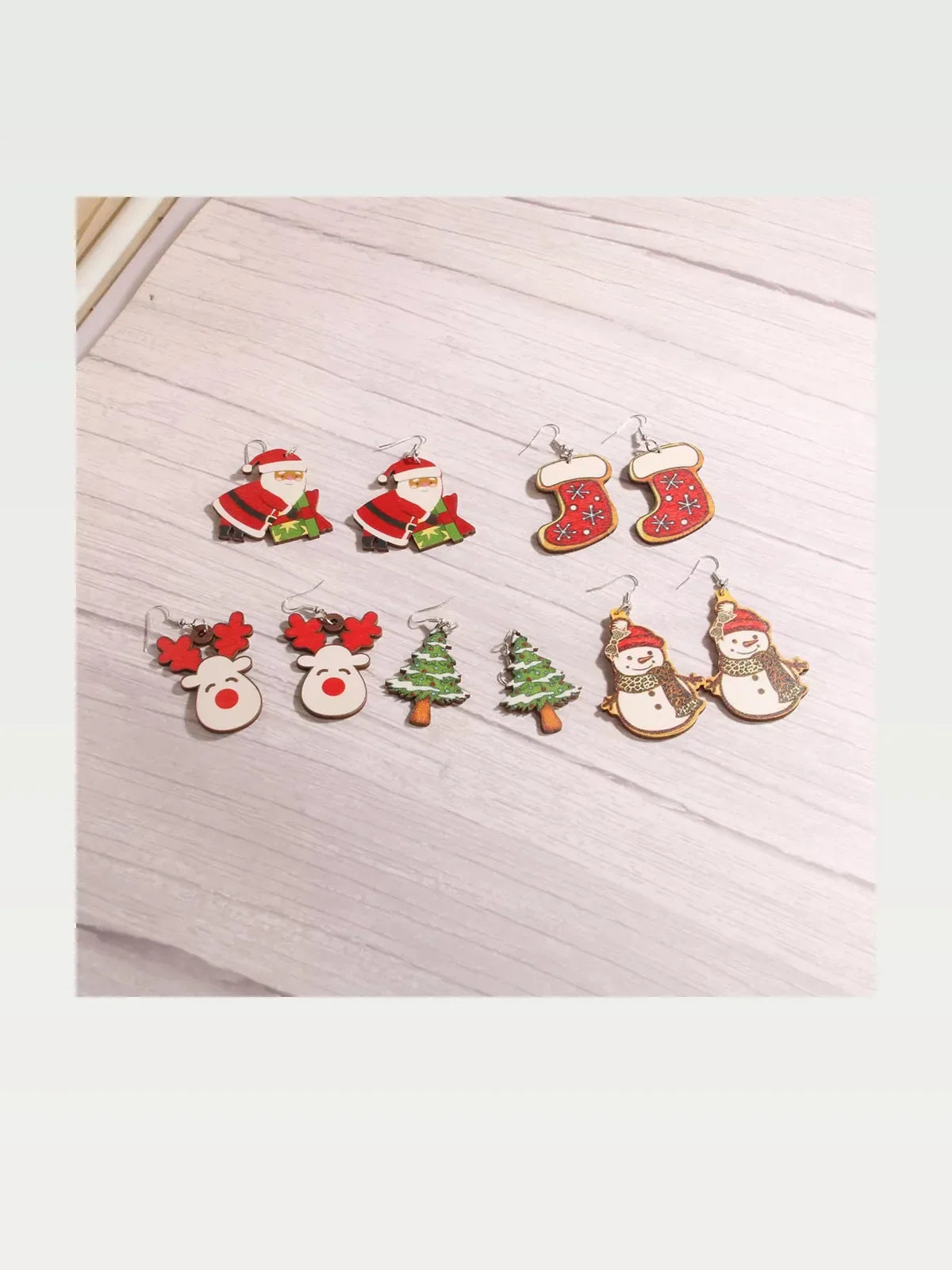 Christmas-Themed Dangle Earrings