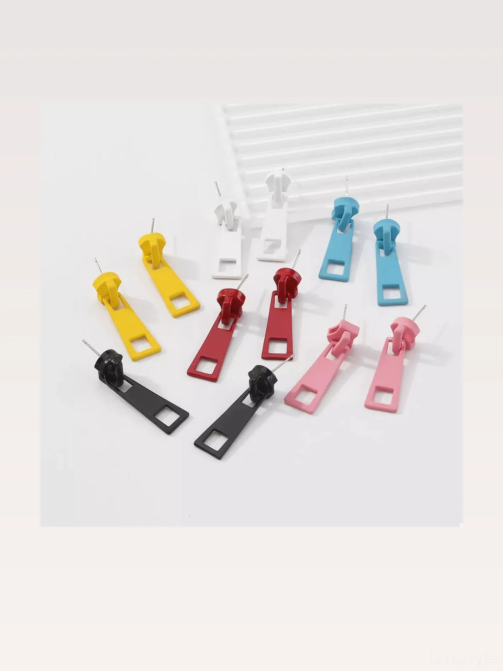 Colorful Zipper Drop Earrings