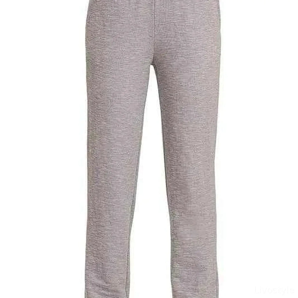Cotton Slub Jogger Pants with Drawstring Waist