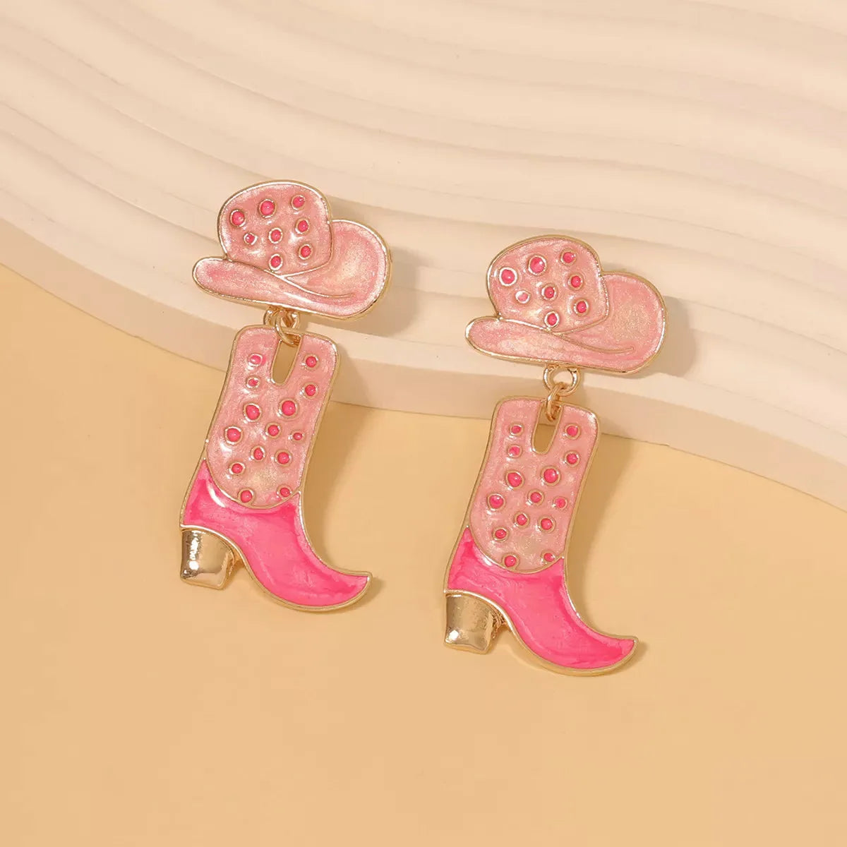 Cowgirl Boot and Hat Dangle Earrings