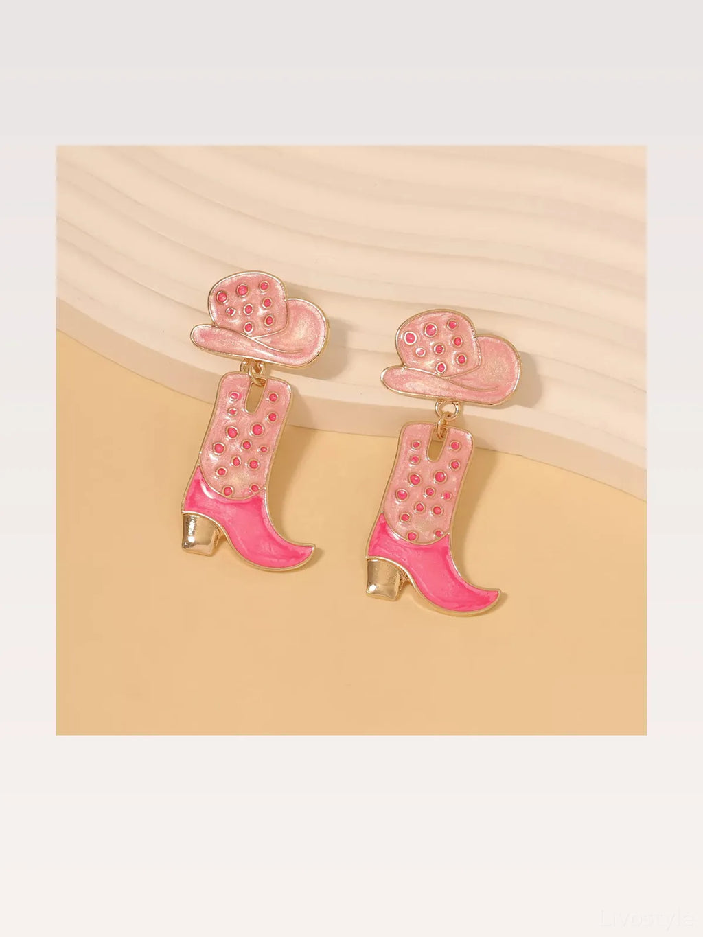 Cowgirl Boot and Hat Dangle Earrings